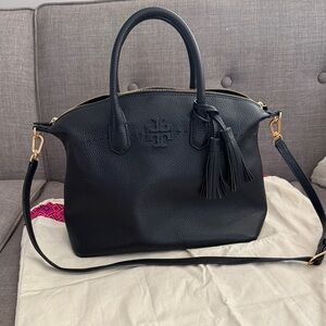 Tory Burch Black Leather Satchel